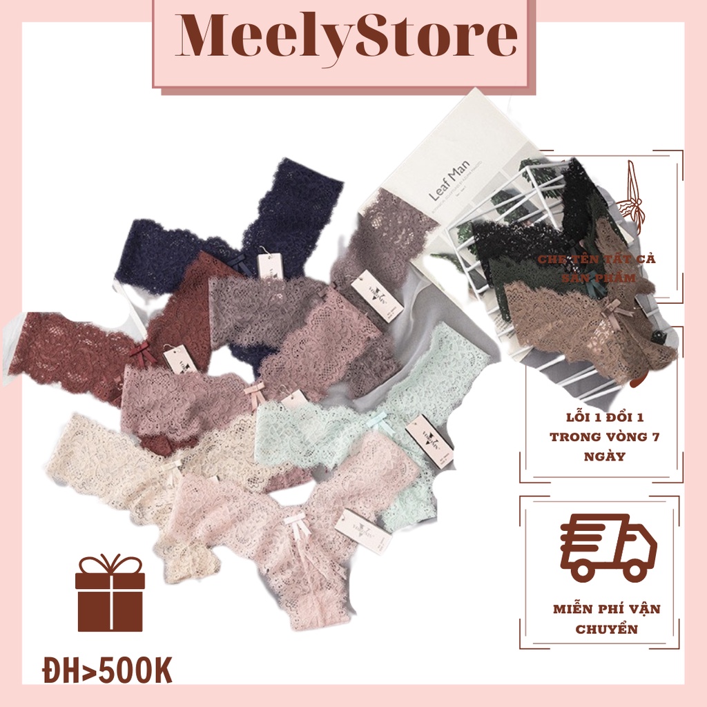 Quần Lót Lọt Khe Ren Nữ Siêu Sexy Dáng Chữ Y Màu Pastel Chất Ren Mềm Mịn Quyến Rũ Thoải Mái, Co Dãn- 8002