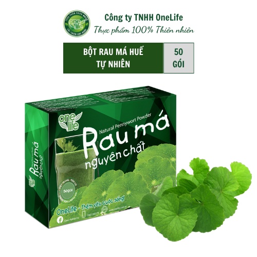 Combo Bột Rau má nguyên chất + Rau má đậu xanh cốt dừa ONELIFE