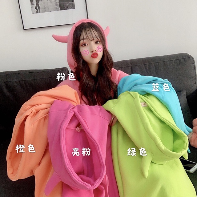 Áo hoodie có sừng 5 màu | BigBuy360 - bigbuy360.vn