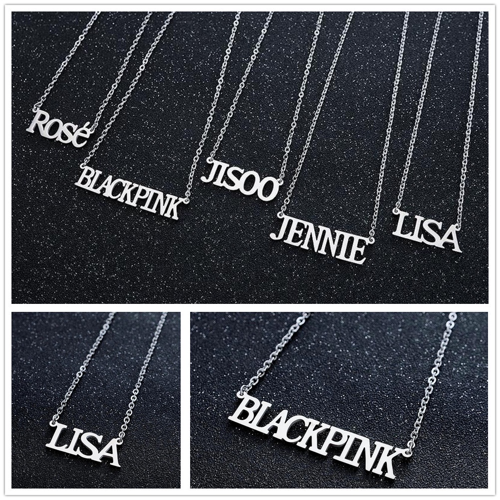 Vòng cổ Mặt Kim Loại Khắc Tên Nhóm Nhạc BLACKPINK