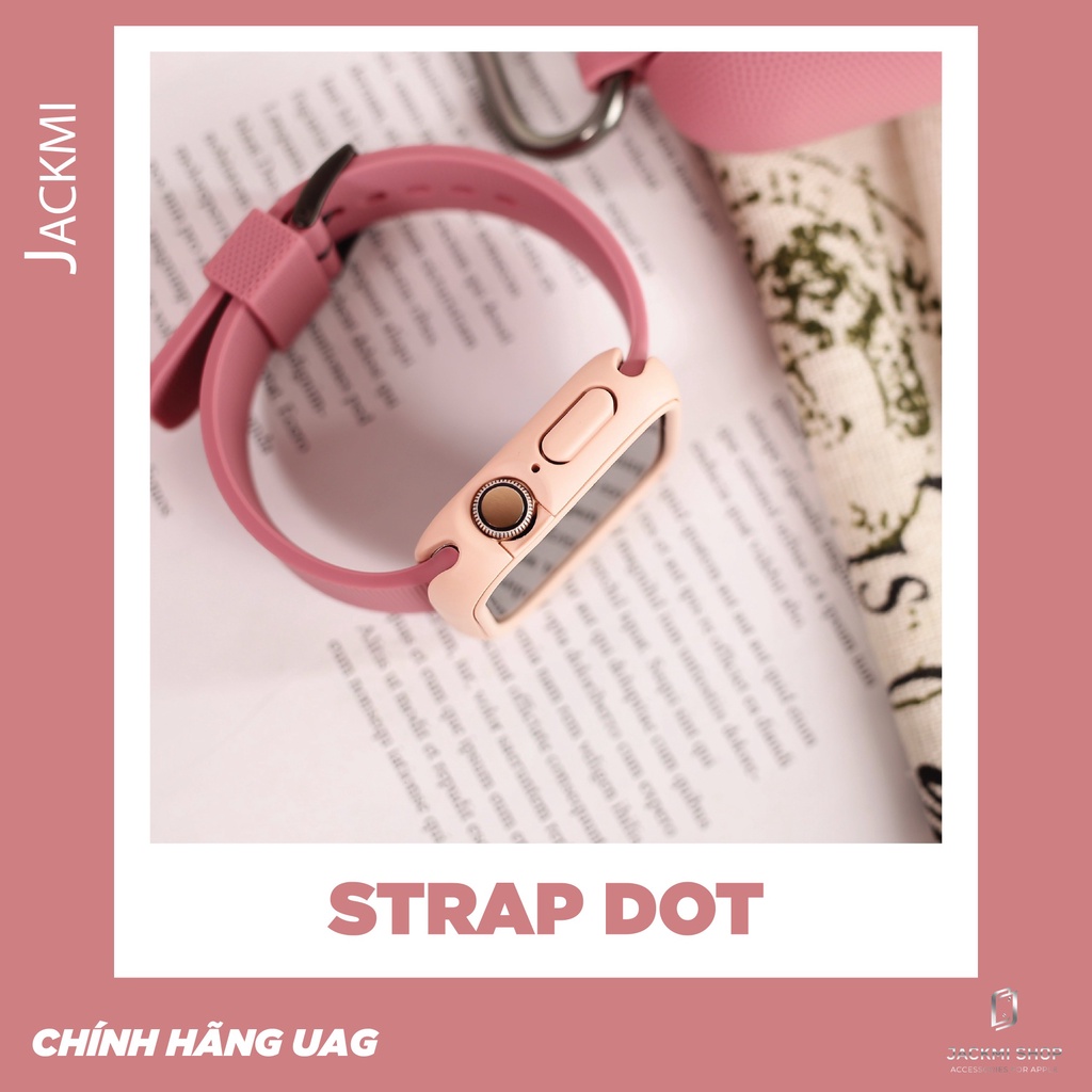 [COMBO 3 MÓN CHÍNH HÃNG] DÂY SILICON U DOT CHO A.W + ỐP VIỀN RHINOSHIELD CHO A.W + CASE AIRPODS SILICON U DOT