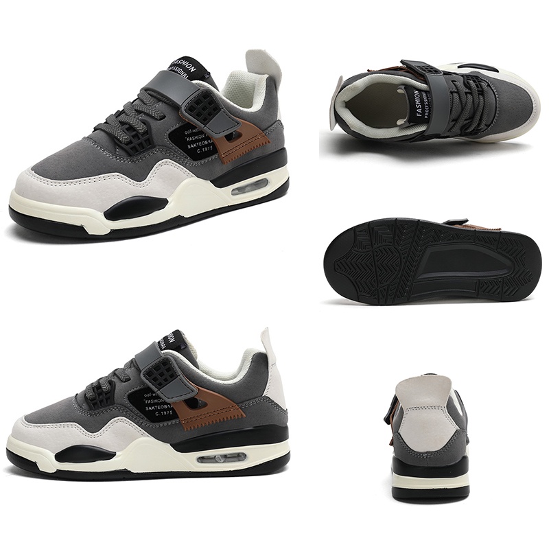 Giày Thể Thao Da Không Thấm Nước Có Đệm Khí 4 Màu Thời Trang Cho Nam Và Nữ size 28-39