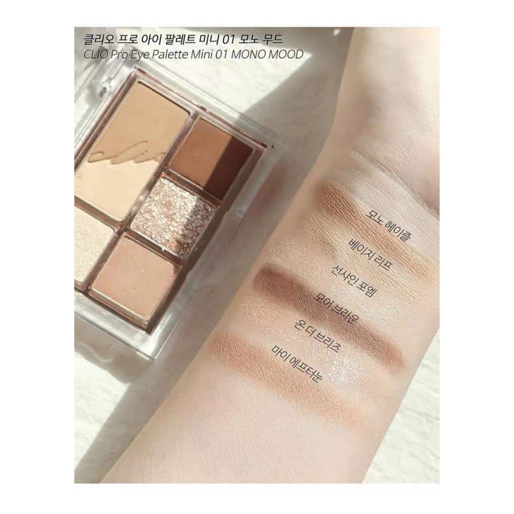 Bảng mắt Clio Pro Eye Palette Mini 01 Mono Mood 5 ô