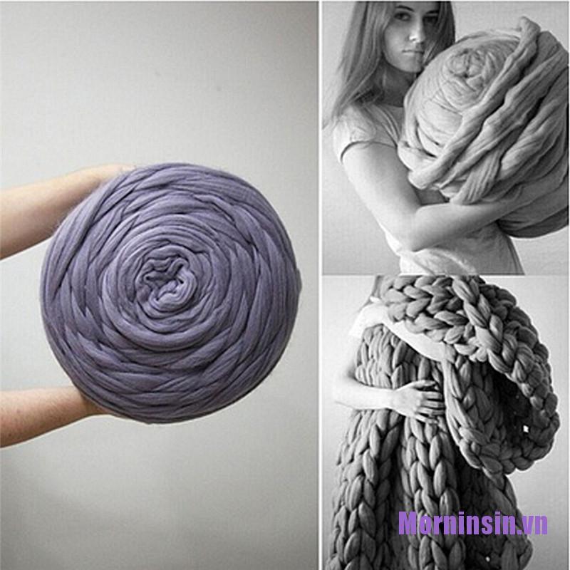 Cuộn len dệt kim loại dày dặn loại xoắn sợi to chuyên dùng để làm nón/chăn chất lượng cao