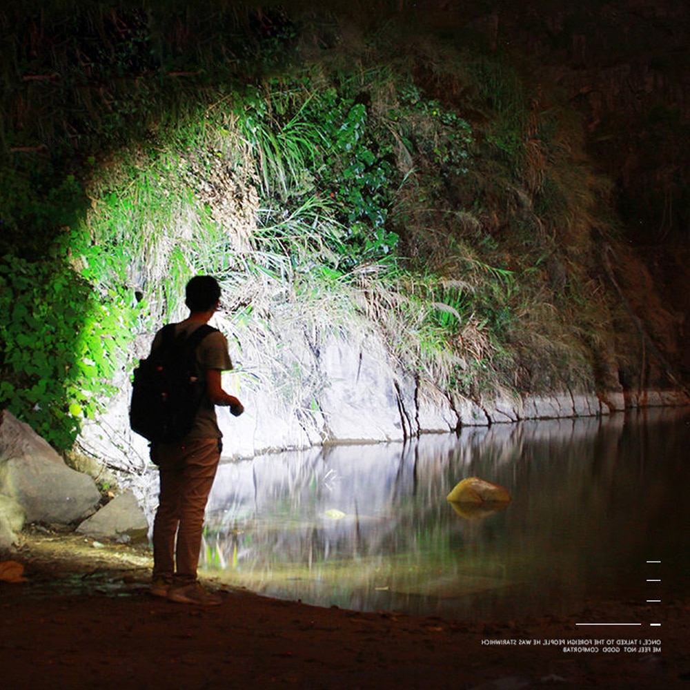 Đèn Pin Mini Siêu Sáng 30000lm Sạc Usb Dùng Cho Cắm Trại