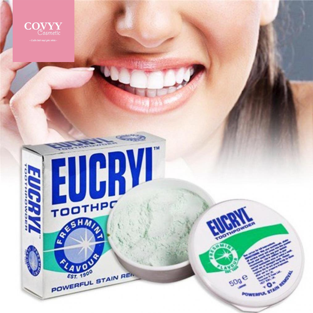 Kem Đánh Răng Và Bột Làm Trắng Răng Eucryl Toothpowder