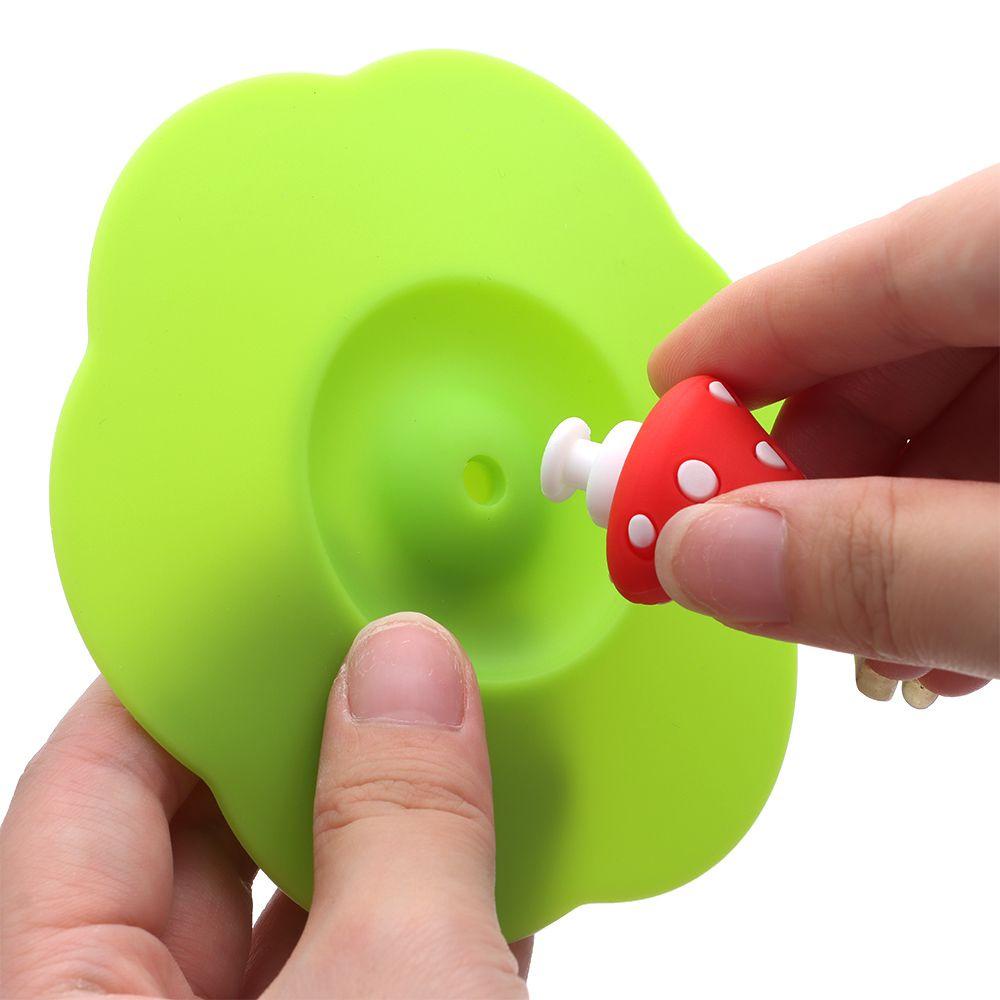 Nắp Đậy Cốc Trà / Cà Phê Bằng Silicone Chống Bụi Tái Sử Dụng Tiện