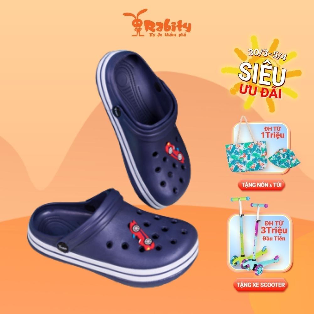 Dép sục crocs cho bé RABITY chống trượt nhẹ chân họa tiết ngộ nghĩnh 3215.3217