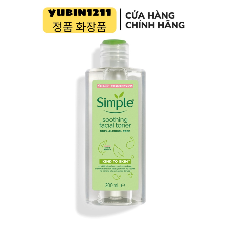 Toner Simple Kind To Skin Smoothing Facial 200ml