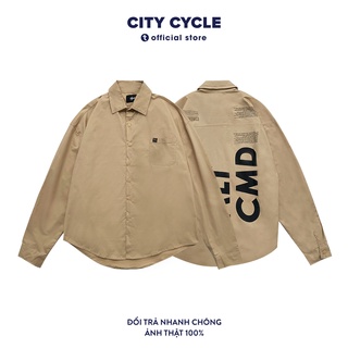 Áo sơ mi CMD City Cycle cotton form rộng nam nữ oversize unisex Local Brand