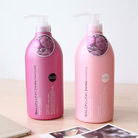 Dầu Gội/Xả Chuận Salon Siêu Phục Hồi Tóc SALON LINK Repair & Protect Nhật Bản 1000ml - Có tem phụ