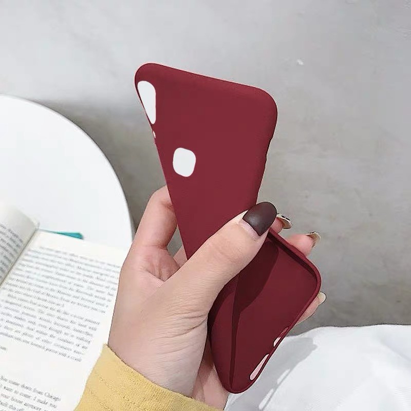 Ốp điện thoại silicon màu trơn cho Vivo Y11 2019 Y15 Y17 V17 Pro Y50 Y30 S1