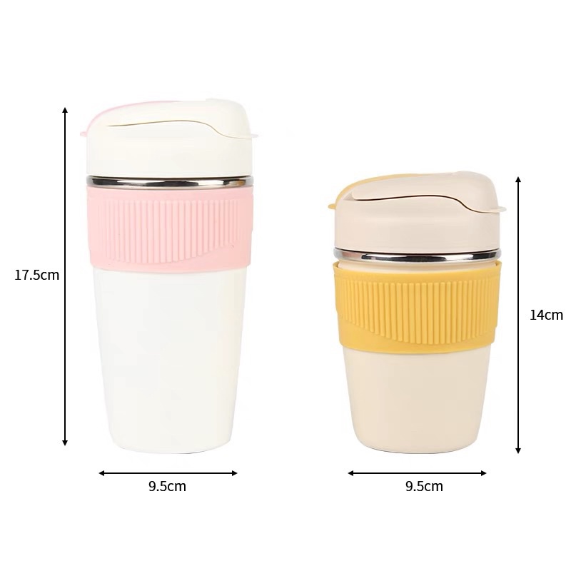 Cốc giữ nhiệt- Ly giữ nhiệt dễ thương inox 304-316 có ống hút 480ml, Tặng kèm Sticker 3D Siêu dễ thương
