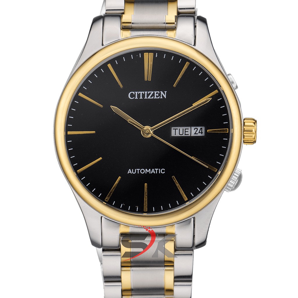 [Mã WTCHFEB giảm 20K ] [Sale] Đồng Hồ Cơ Nam Citizen Cao Cấp Lộ Máy Mặt Sau Dây Demi Automatic