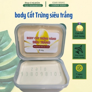 Lẻ hủ 100gr kem body cốt trứng siêu trắng