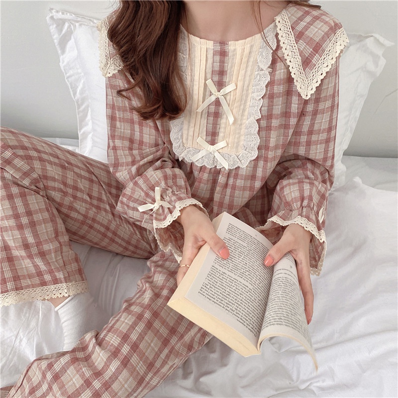 (SẴN) Set bộ sọc cổ vuông phối nơ quảng châu