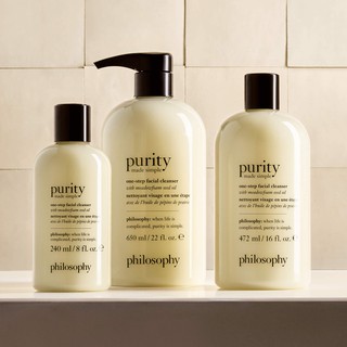 (Hàng US) - Sữa rửa mặt Philosophy purity made simple one step facial cleanser