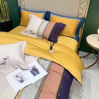 Set chăn ga gối lụa 100s “Mã đáo thành công”