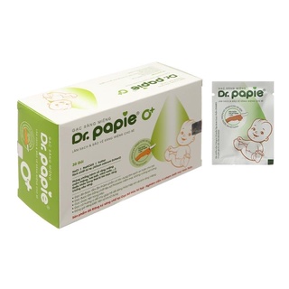 Gạc răng miệng Dr Papie sạch miệng cho bé (Hộp 30 gói)