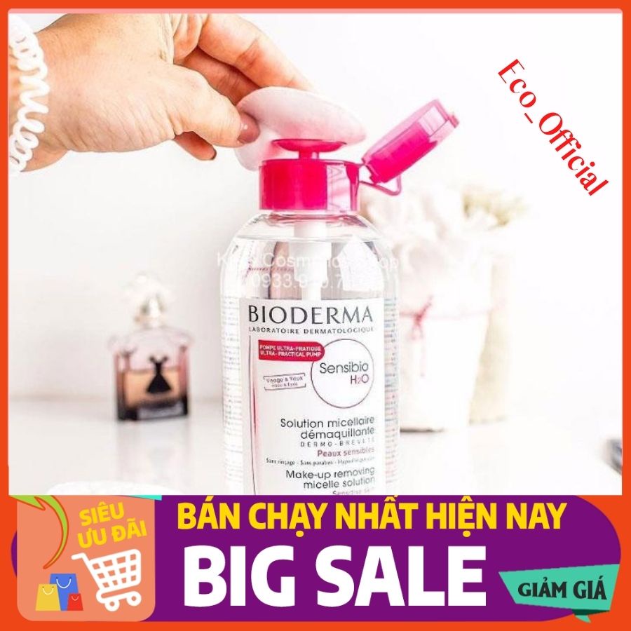 [ Mẫu mới ] Nước Tây Trang BIODERMA Pháp Có Nút Nhấn