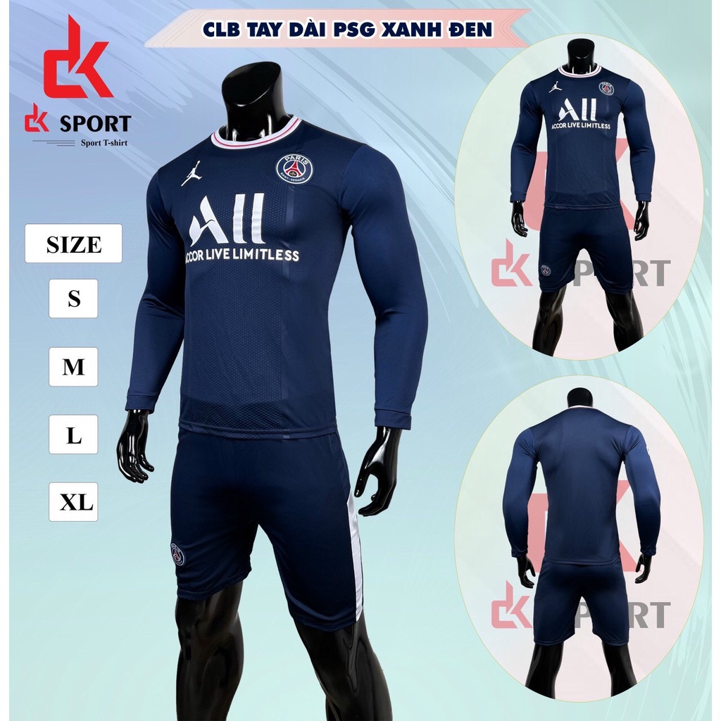 Bộ quần áo bóng đá PSG dương sân nhà tay dài DK 2022