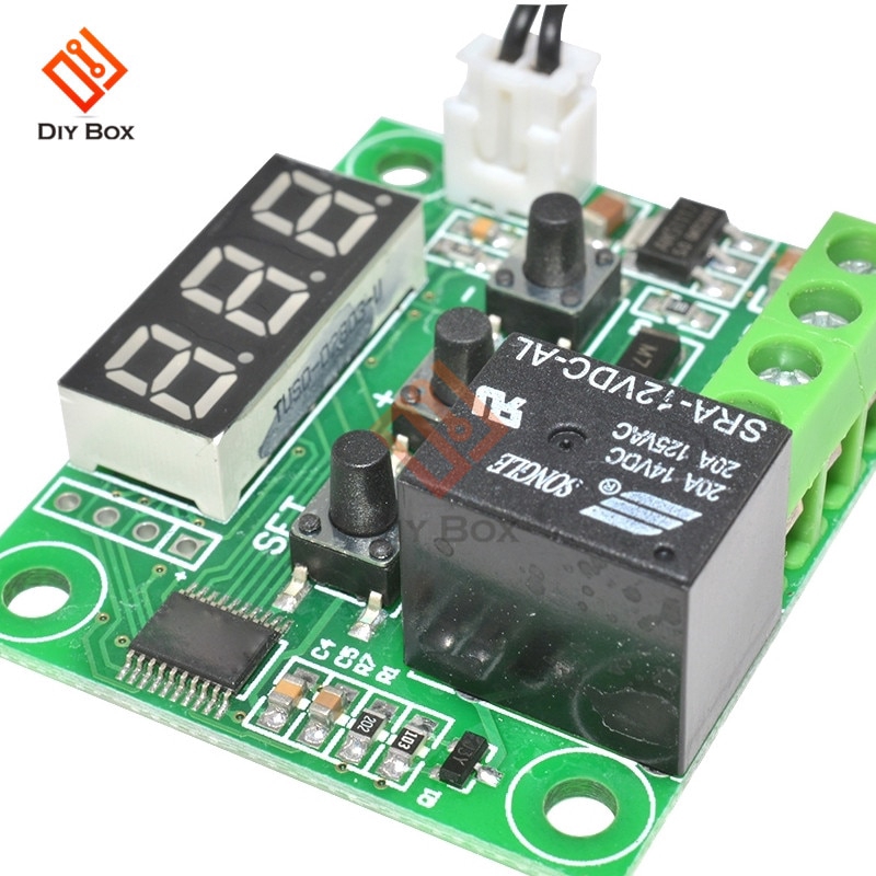 W1209 Red LED Digital Thermostat Temperature Control Thermometer Thermo Controller Switch Module DC 12V Waterproof NTC Sensor | BigBuy360 - bigbuy360.vn