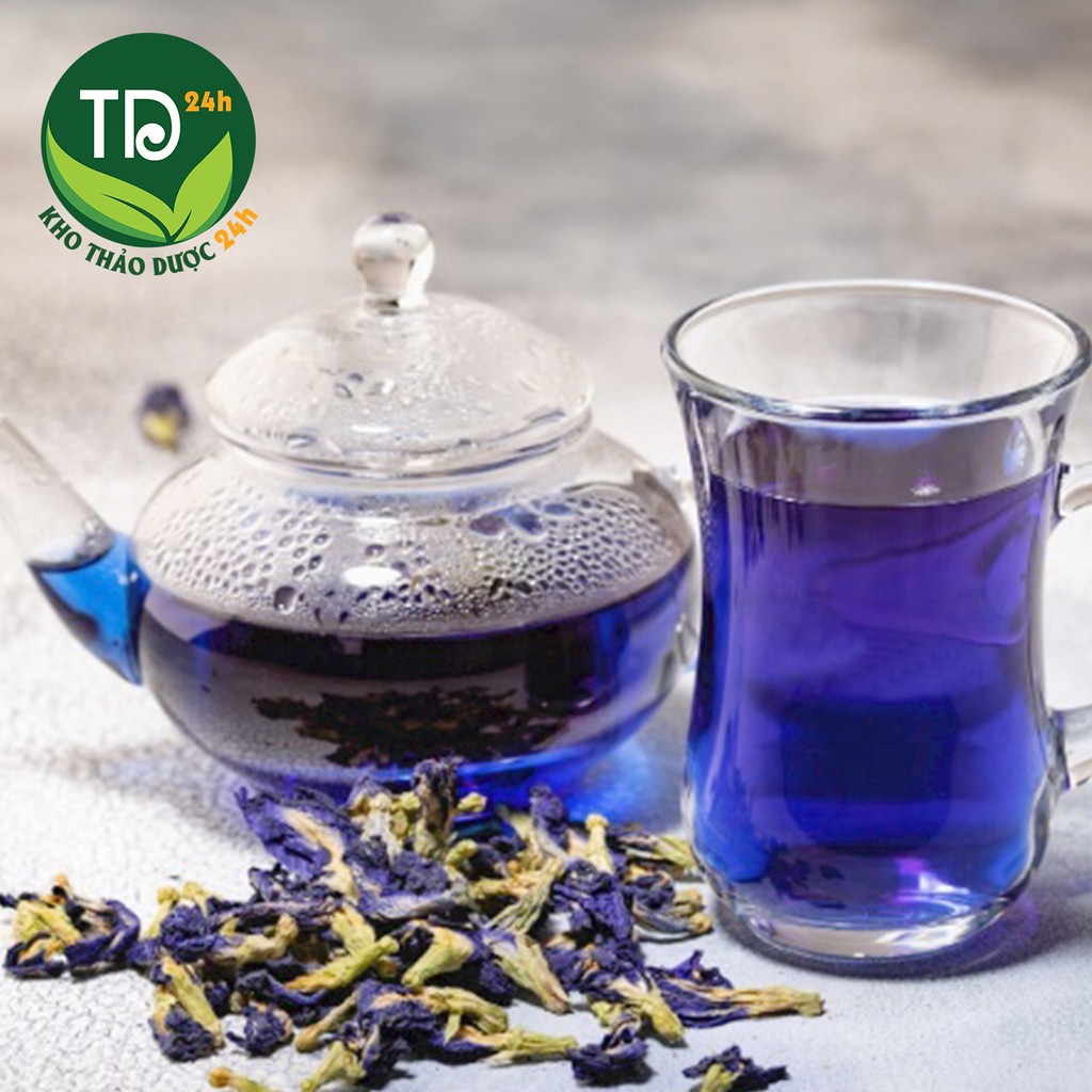 Trà hoa đậu biếc 100% tự nhiên, nguyên liệu pha chế, nấu nướng, làm bánh, lên màu thực phẩm tự nhiên, không hóa chất