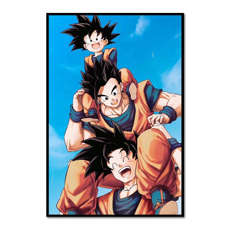 Tranh Sơn Dầu DIY Họa Tiết Dragon Ball Hoạt Hình