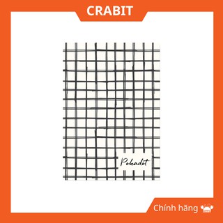 Vở kẻ ngang Pokadot Ô vuông đen - 80 trang Chính Hãng Crabit