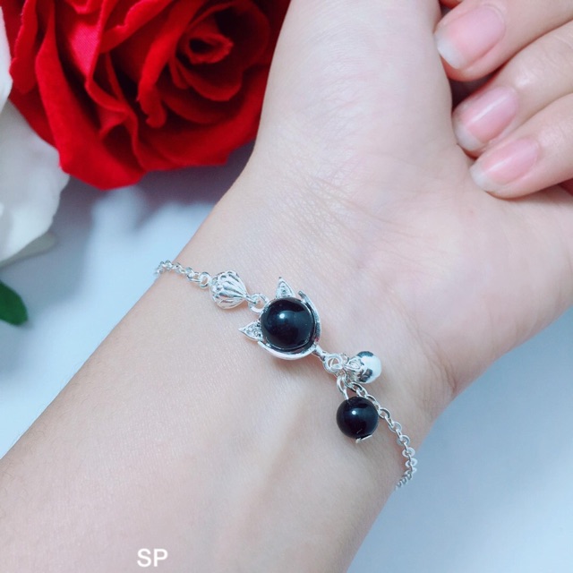 LẮC TAY HỒ LY ĐÁ PHONG THUỶ - LẮC TAY NỮ BẠC TA