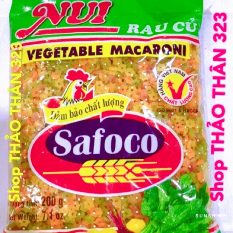 Nui Safoco Rau Củ Hình Ngôi Sao 200g- Đảm Bảo Chất Lượng