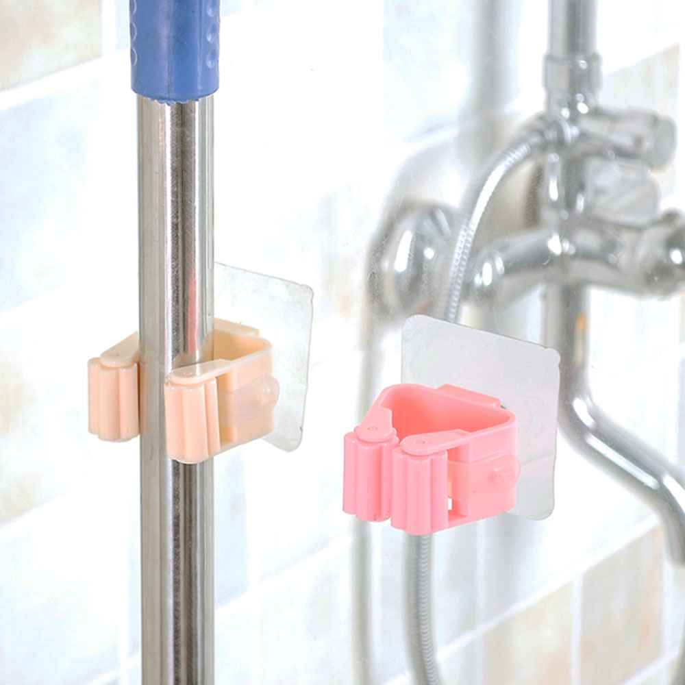 Móc treo cây lau nhà treo chổi dán tường đa năng Elliver