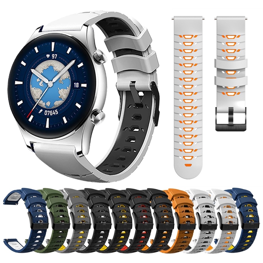 Dây Silicone 20mm 22mm Cho ĐồNg Hồ Samsung Galaxy Watch 5 Pro S3 Active 2 4 3 45mm 46mm