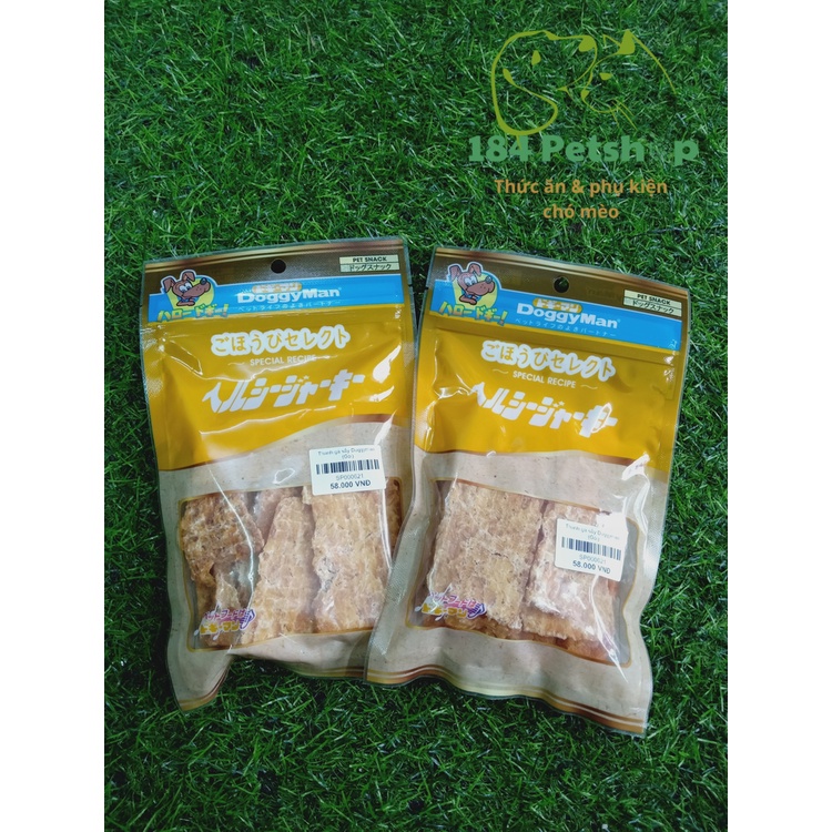Thanh Gà Sấy khô cho Chó Mèo Doggyman 70g