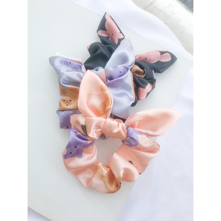 Dây buộc tóc Scrunchies Tai thỏ gấu