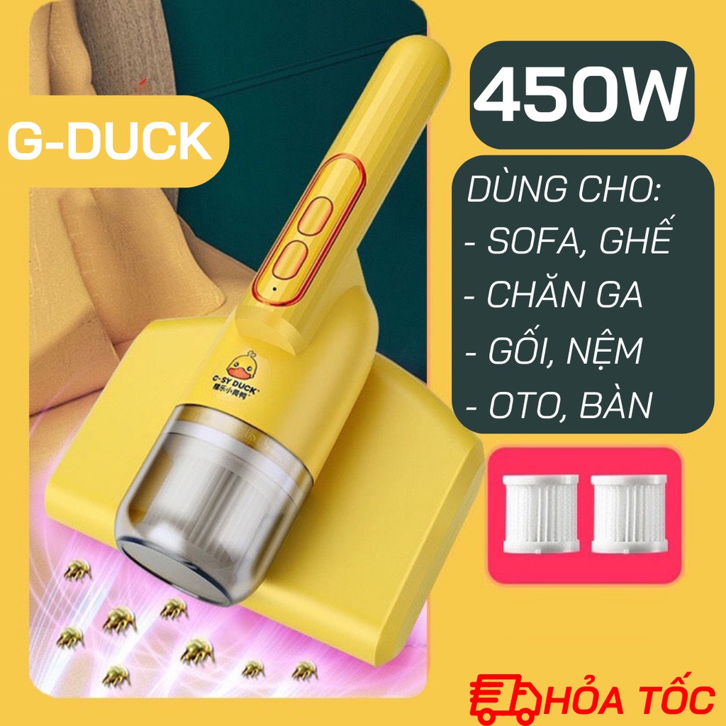 Máy Hút Bụi Con Vịt Vàng C-SY DUCK Diệt Khuẩn Chăn Ga Gối Nệm Giường Ngủ, Sofa