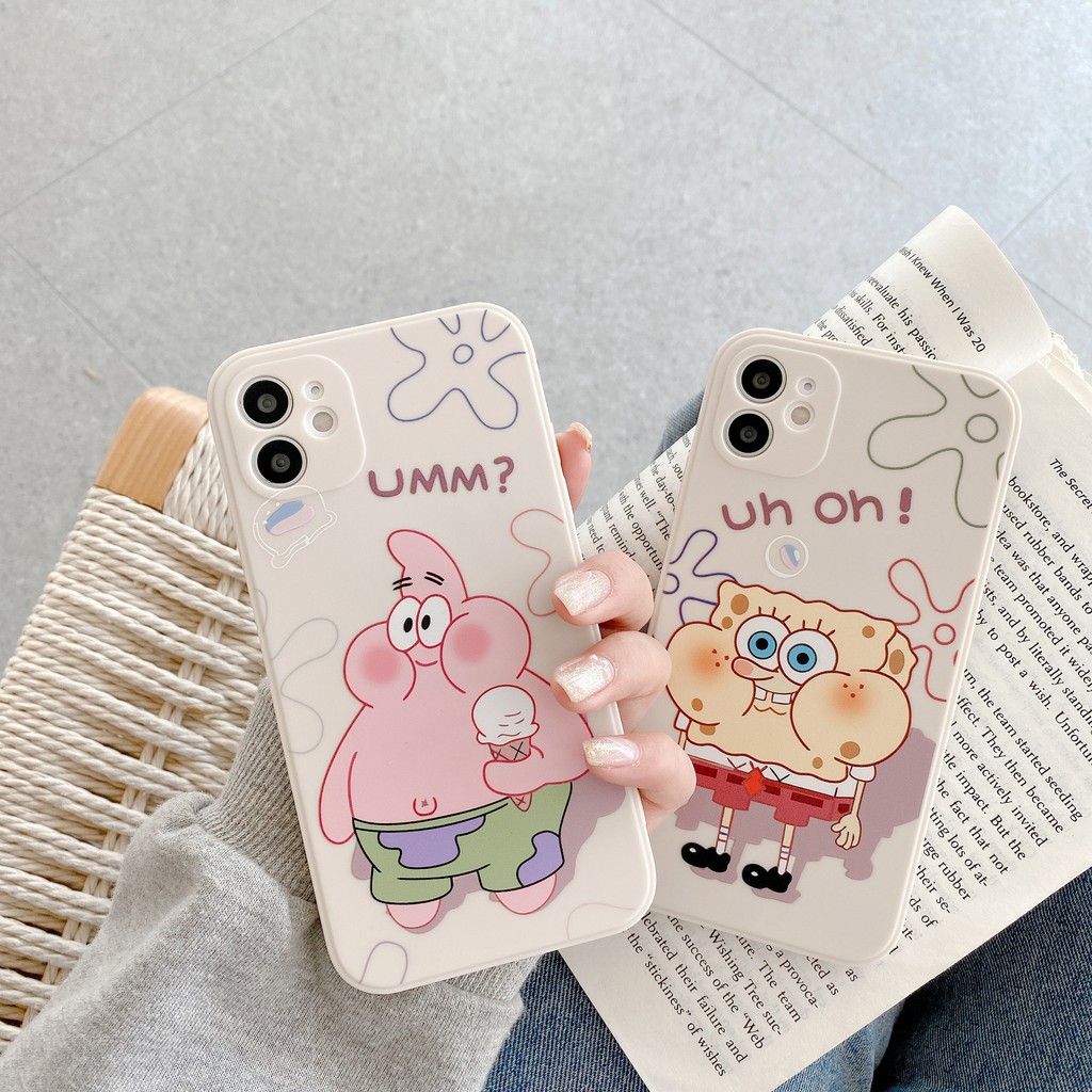 Ốp điện thoại hình SpongeBob  cho 12/12mini/12pro/12pro max/11/11pro/11pro max/xs max/xr/xs/x/8/7/8plus/7plus | BigBuy360 - bigbuy360.vn