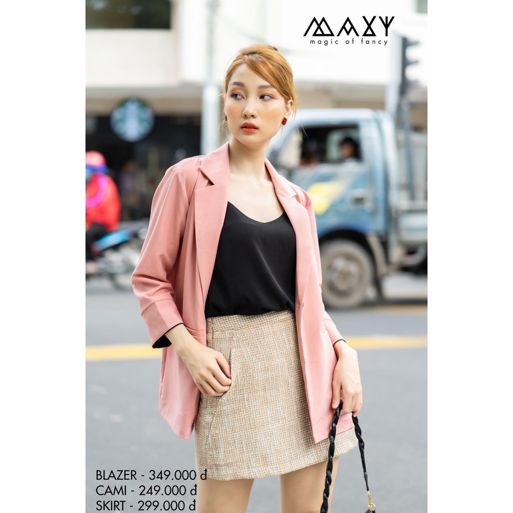 Áo khoác blazer phong cách Hàn Quốc pinky blazer Maxy Workshop | BigBuy360 - bigbuy360.vn