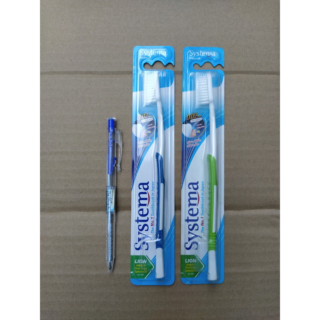 Combo 6 cây bàn chải đánh răng Systema Regular (hộp màu xanh dương)