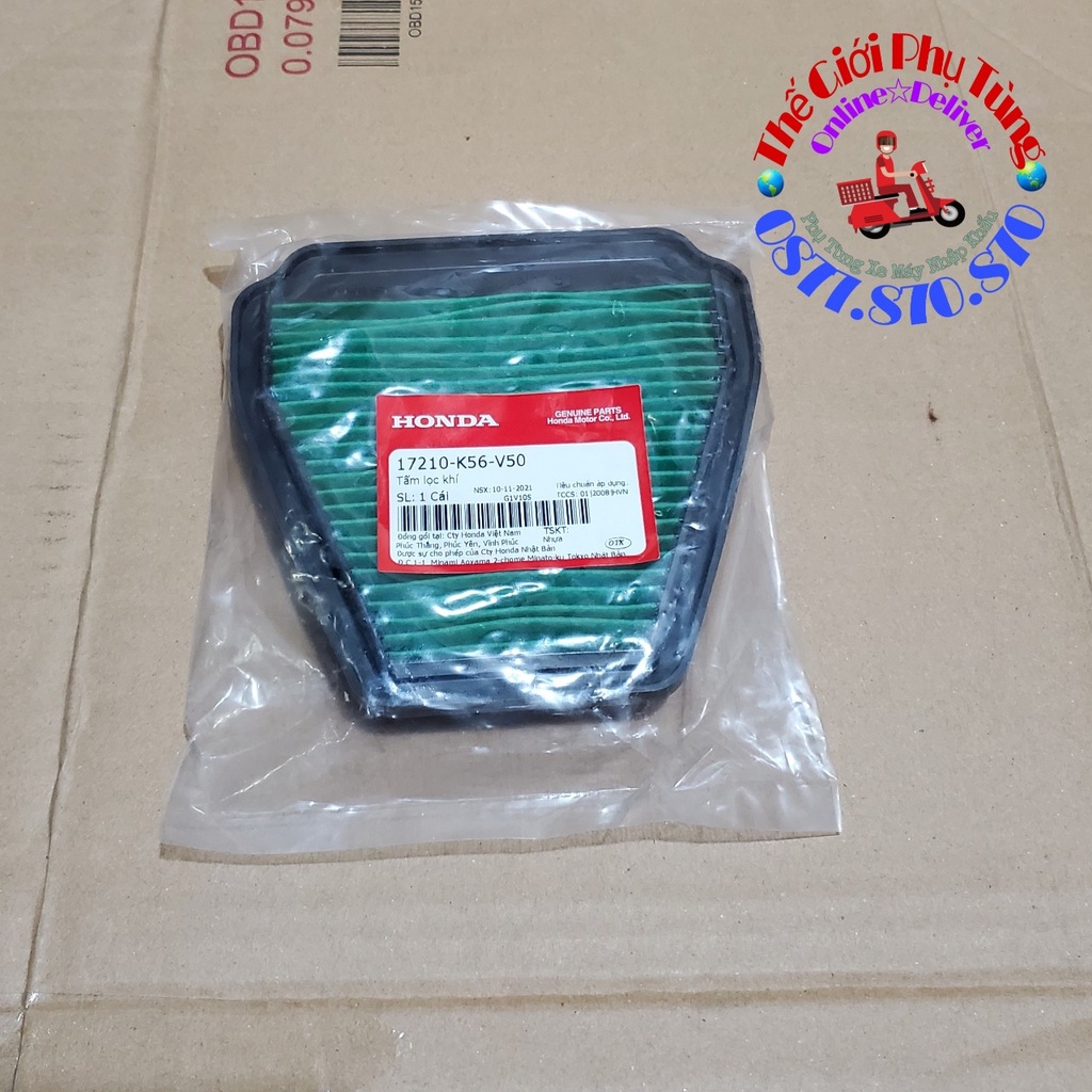 Lọc gió Winner X zin chính hãng Honda Việt Nam - 17210-K56-V50