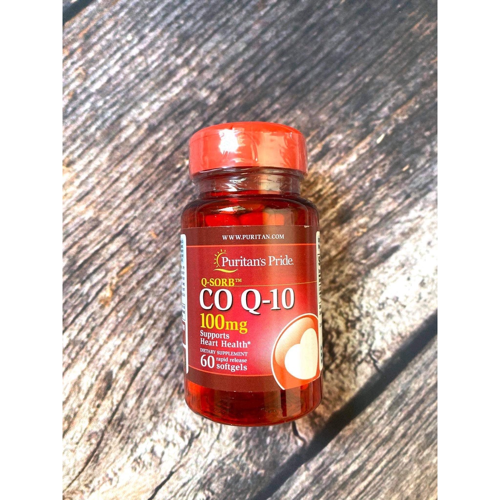 Viên uống tim mạch, bổ tim, giảm cholesterol Puritans pride coQ10 120mg 60 - 120 viên
