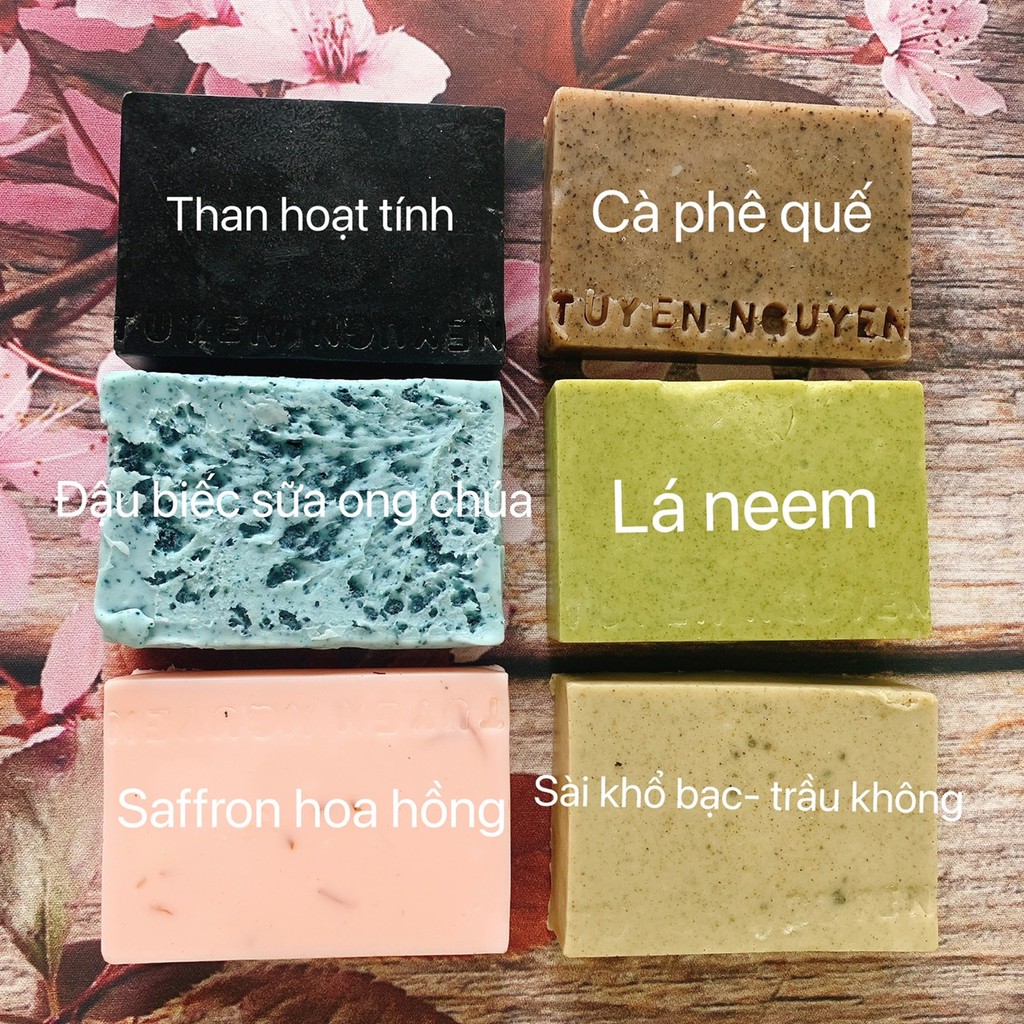 Xà Bông Sinh Dược giảm thâm, mụn lưng-100% thành phần thiên nhiên Handmade (tặng túi lưới tạo bọt) | BigBuy360 - bigbuy360.vn