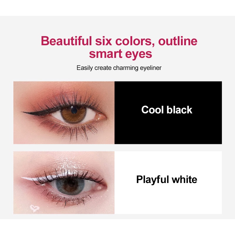 (Hàng Mới Về) Bút Kẻ Mắt Dạng Lỏng Chống Thấm Nước Không Nhòe Màu Sắc Đáng Yêu Yumcute | BigBuy360 - bigbuy360.vn