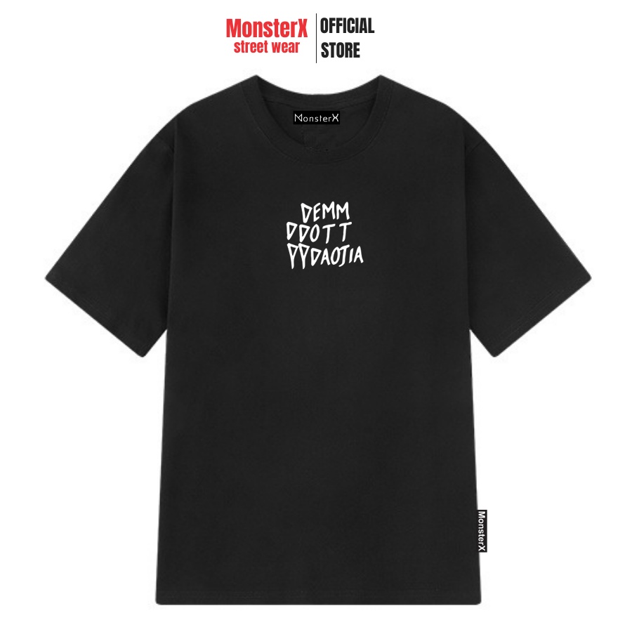 Áo thun unisex MONSTER X STREET Mèo Demm phông tay lỡ nam nữ form rộng Local Brand