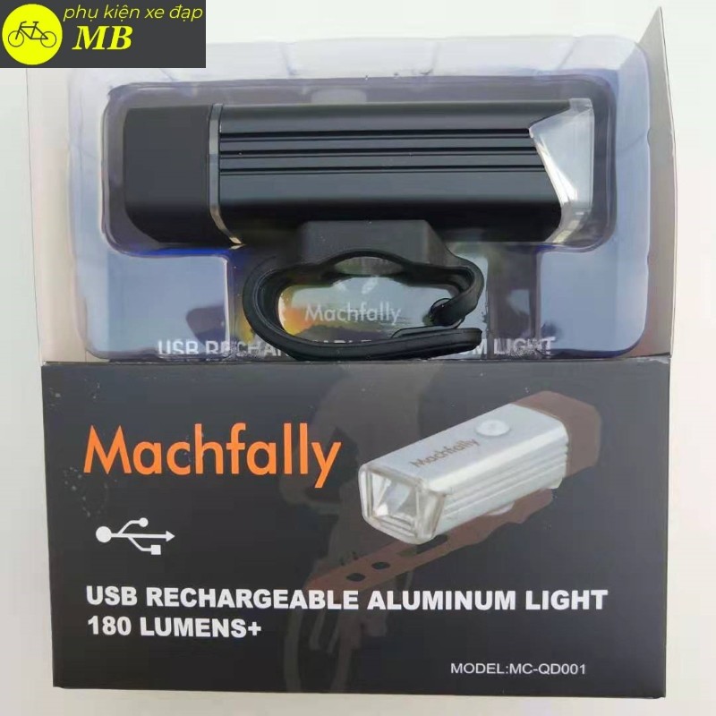 Đèn led xe đạp siêu sáng vỏ nhôm sạc usb chống nước chống bụi cao cấp chính hãng MACHFALLY