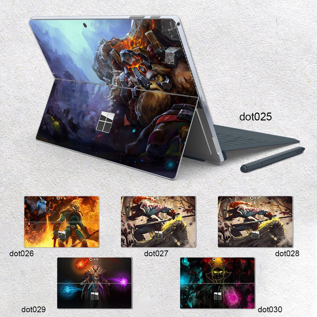 Skin dán hình Dota 2 x05 cho Surface 3 2015; Go, Go 2, Go 3; Pro 2 3 4 5 6 7 8 X