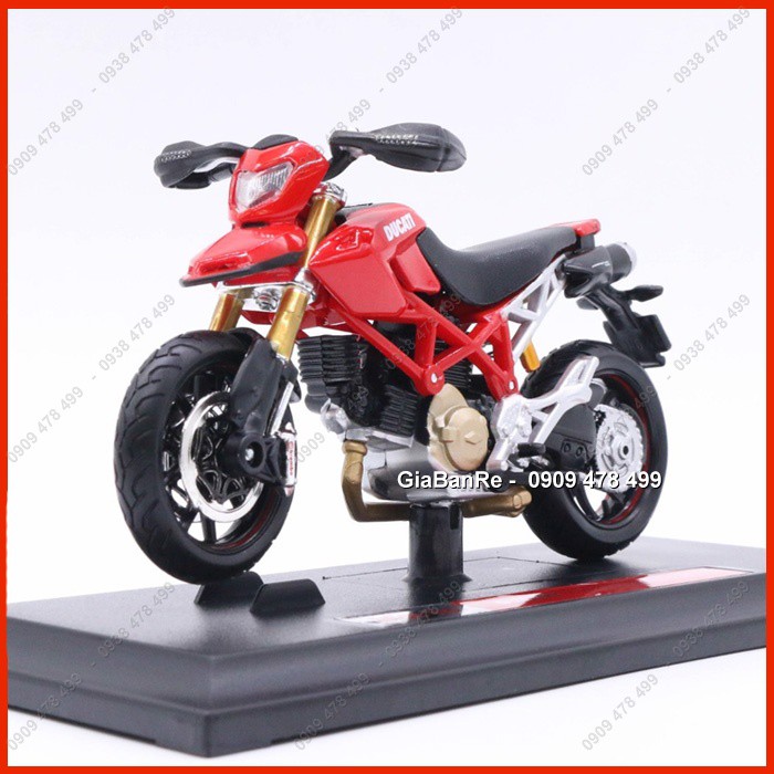 Xe Mô Hình Moto Ducati Hypermotard 1100s Tỉ Lệ 1:18 - Maisto - Đỏ - 87981