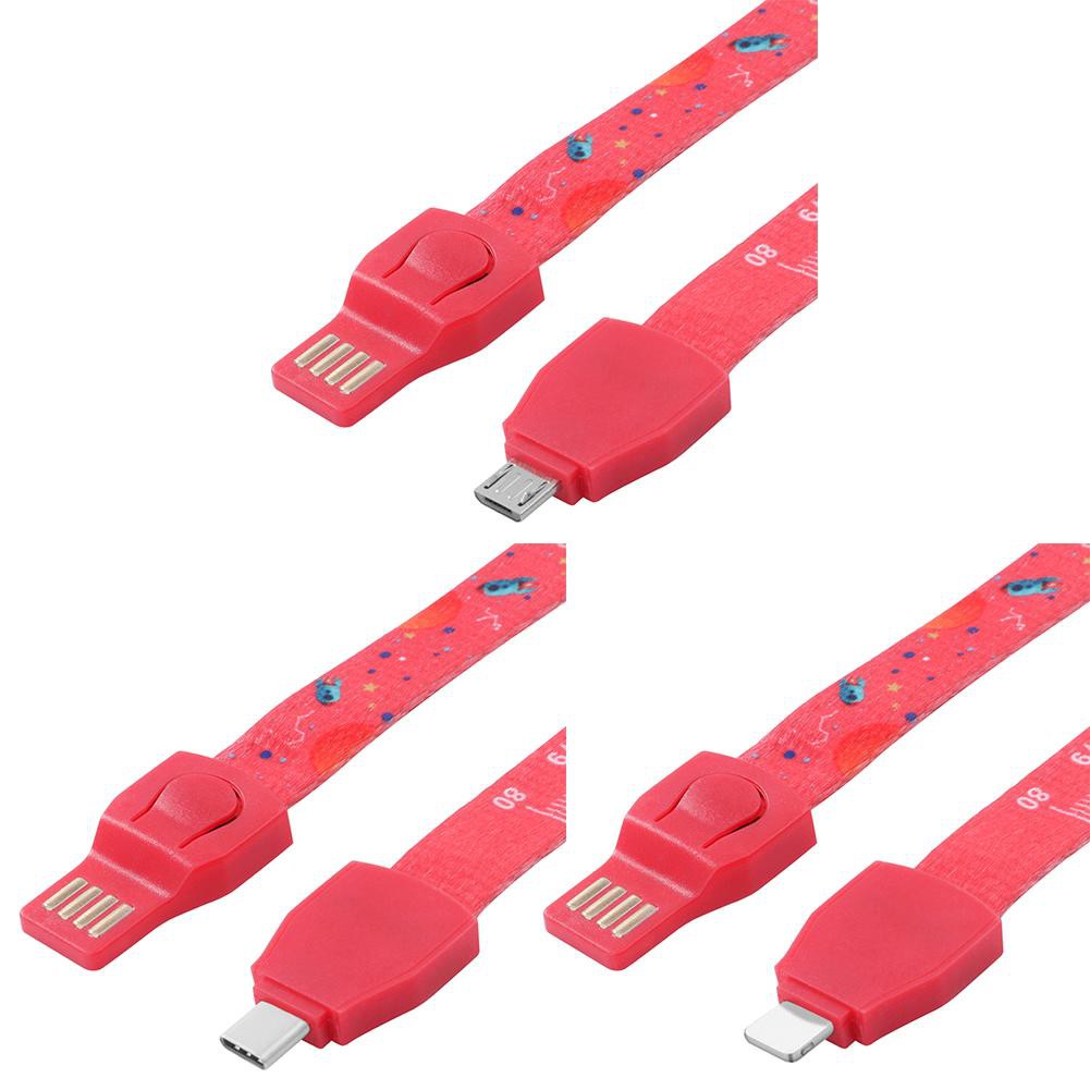 Dây cáp dữ liệu/sạc dạng vòng tay/vòng cổ cho điện thoại iPhone Android