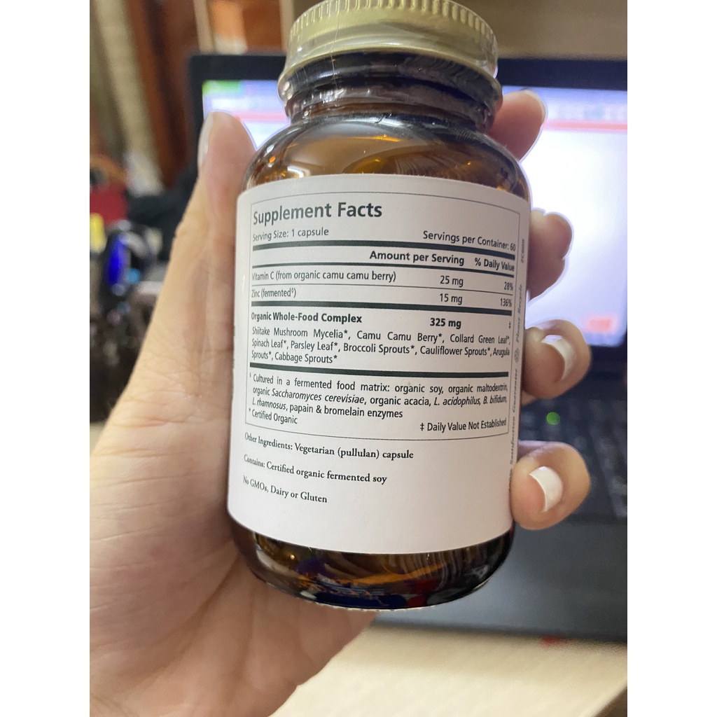 Kẽm thực vật hữu cơ Pure synergy 60 VIÊN