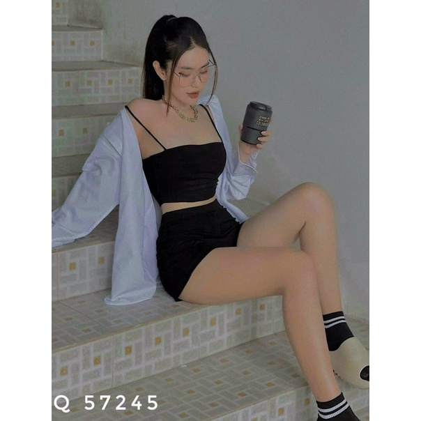 QUẦN ĐÙI LEGGING CẠP CAO CO GIÃN 4 CHIỀU